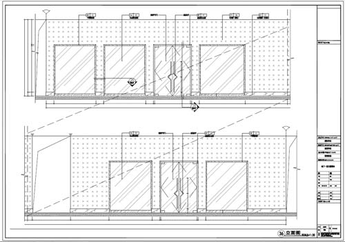 商場深化設(shè)計施工圖負(fù)一層立面圖36