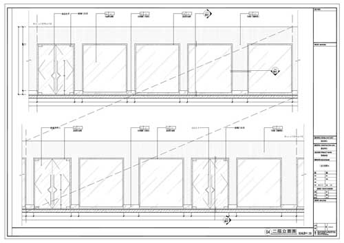 商場(chǎng)深化設(shè)計(jì)施工圖二層立面圖04