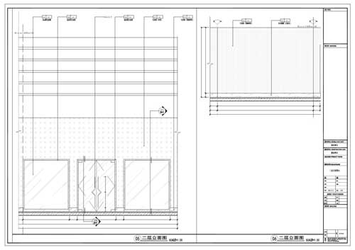 商場(chǎng)深化設(shè)計(jì)施工圖二層立面圖05-06