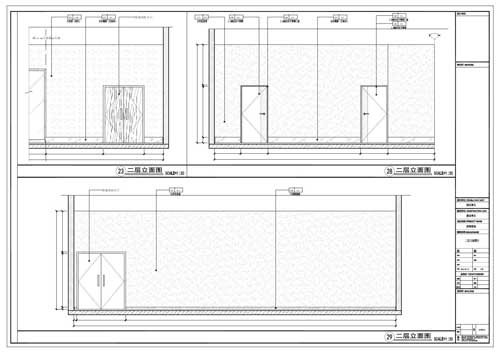 商場(chǎng)深化設(shè)計(jì)施工圖二層立面圖23/28/29