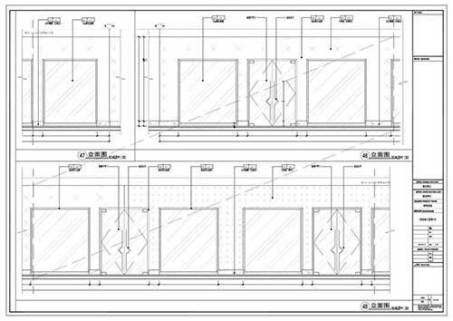 商場深化設(shè)計(jì)施工圖一層立面圖48