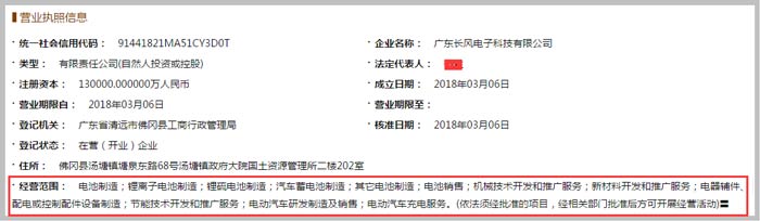 長(zhǎng)風(fēng)電子科技公司經(jīng)營(yíng)范圍截圖